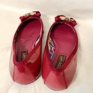Coach maroon burgendy flats